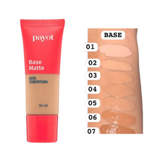 Base Liquida Matte 30ml - Payot - Alta Cobertura LONGA DURAÇÃO em Oferta na Shopee