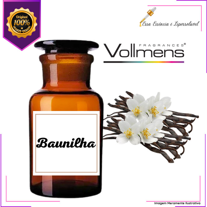 Essência Concentrada Baunilha Vollmens Para Aromatizador - Velas - Sabonetes - Perfumes em Oferta na Shopee