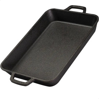 Assadeira Travessa Forma Tabuleiro Retangular de Ferro Fundido 31 cm Santana em Oferta na Shopee