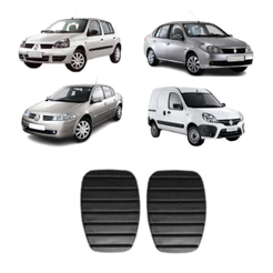 Kit Pedaleira Clio Kangoo Simbol Megane Freio Embreagem - Borracha