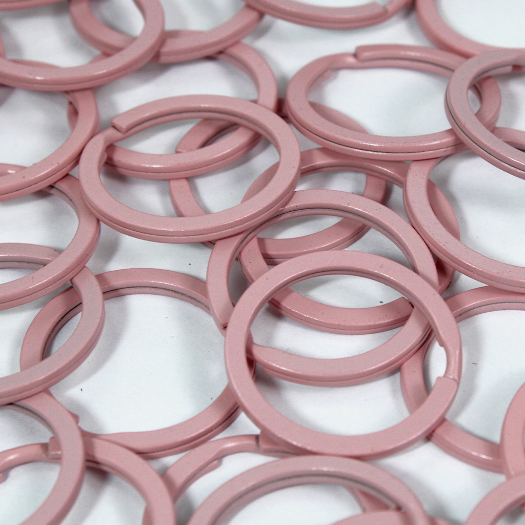 100 Unidades Argola Italiana 35mm Rosa Bebe Para Artesanato Chaveiro