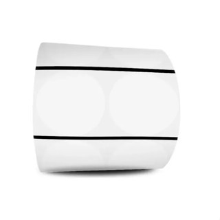 Etiqueta Redonda 50x50/2 Transparente Com Tarja - Milheiro - Transparente em Oferta na Shopee