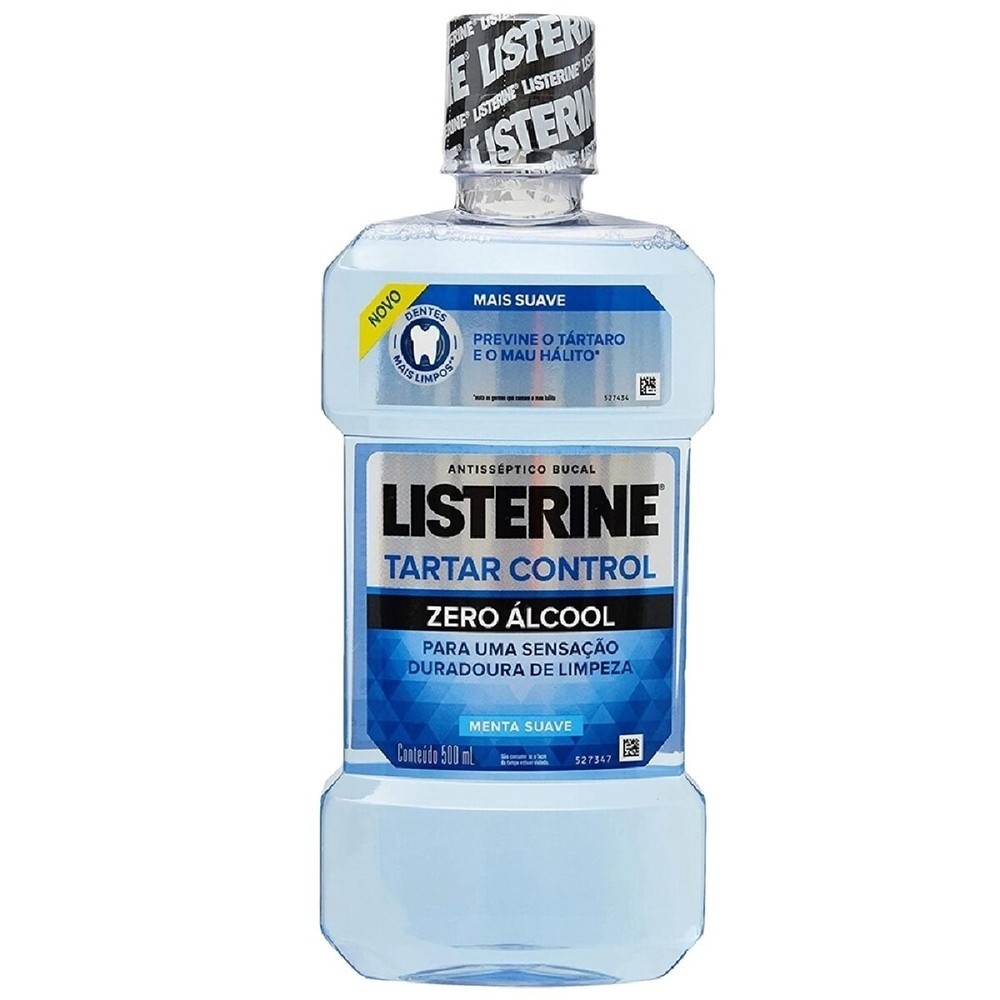 Enxaguante Bucal Listerine Tartar Control Zero Alcool 500ml em Oferta na Shopee