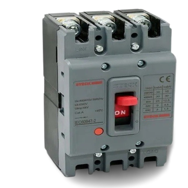 Disjuntor Tripolar 225A Caixa Moldada SDJS-225 - Steck