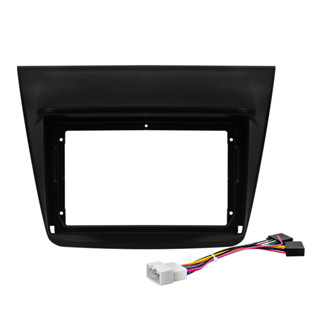 Kit Moldura Painel 9 Pol L200 Triton 2008 2009 2010 2011 2012 2013 2014 2015 2 Din Preto Chicote Som em Oferta na Shopee