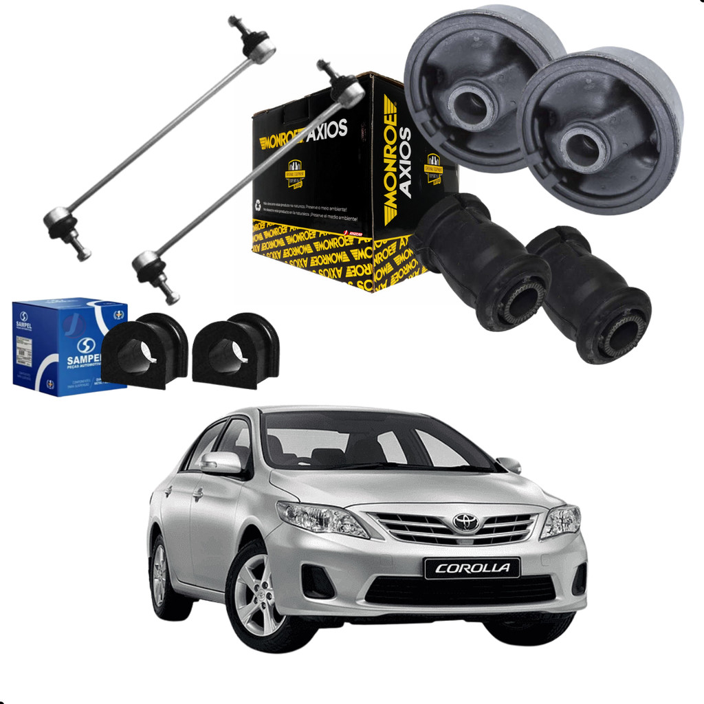 Bieleta+Bucha Bandeja Corolla 2009 a 2019 Axios+Bucha Barra em Oferta na Shopee