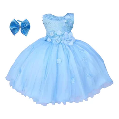 Vestido Infantil Formatura Florista Casamento E Batizado Daminha Luxo Com Tiara