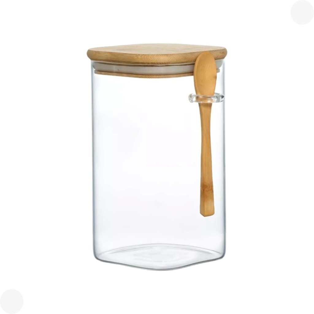 Pote de Vidro Hermético com Tampa e Colher 350ML VD9980 Yoss - Home & Living