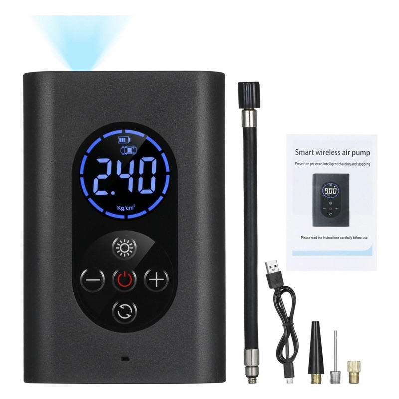 Mini Compressor de Ar Portatil Recarregavél Digital USB Calibrador Pneu -Envio Imediato em Oferta na Shopee