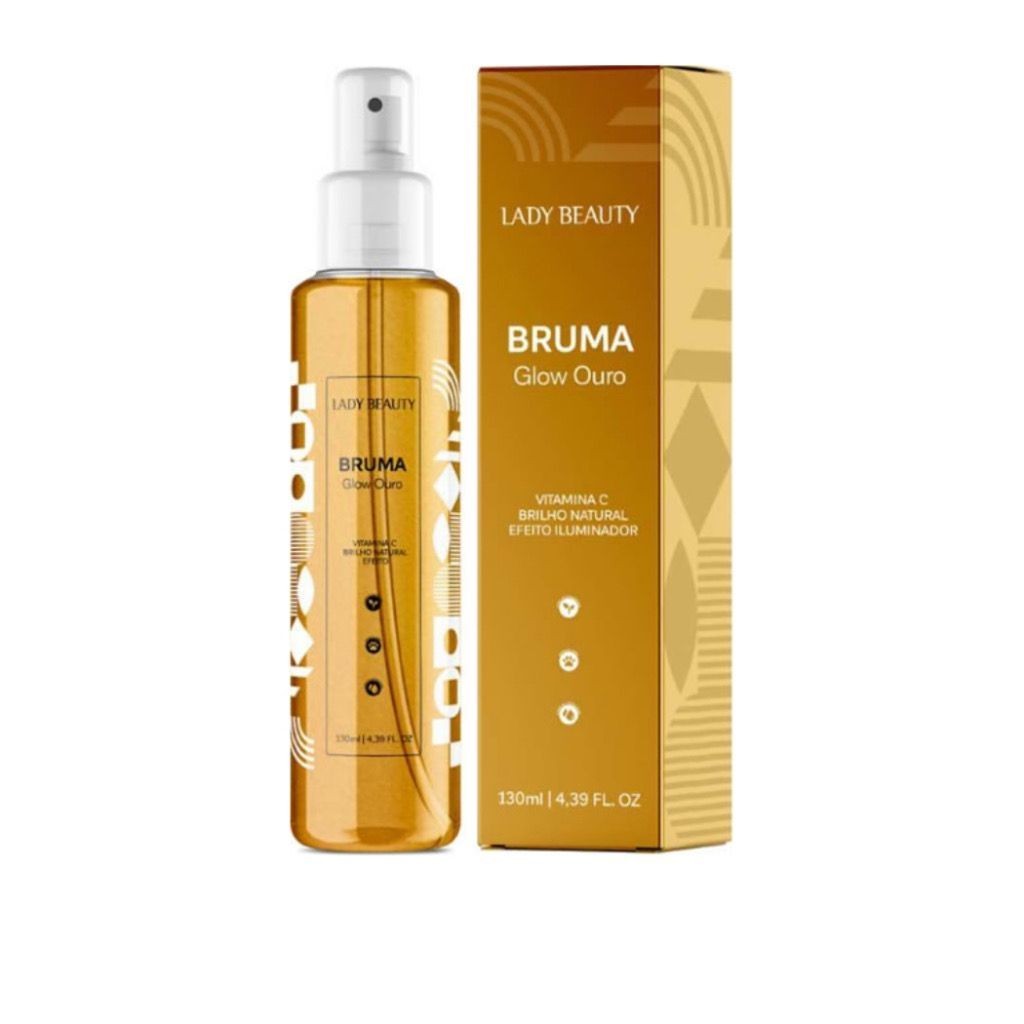 Bruma Facial Glow Ouro Lady Beauty - 130ml