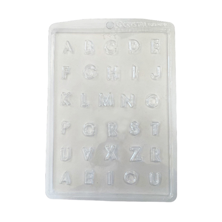 Forma de Acetato Letras - Ref.131 - 1 unidade - Crystal - Home & Living