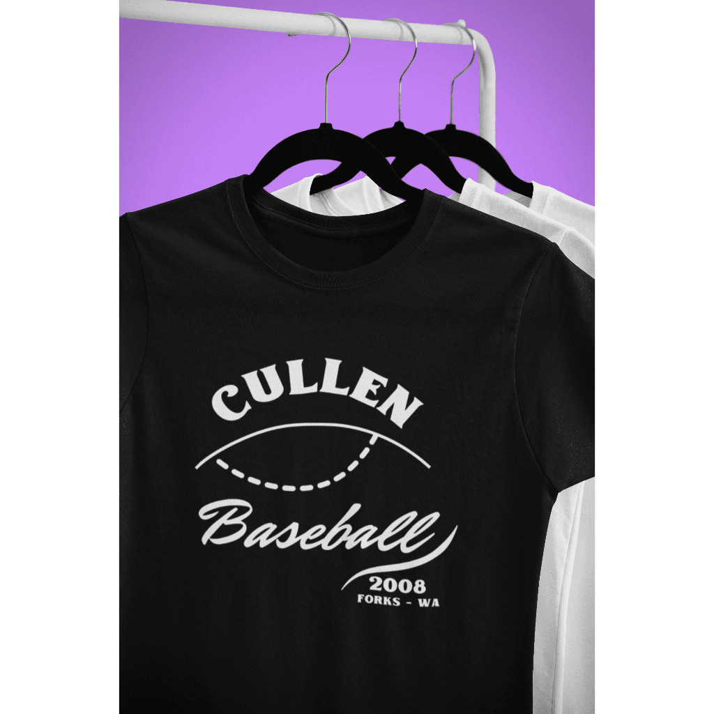 Camiseta Camisa Cullen Baseball Crepúsculo Algodão Unissex