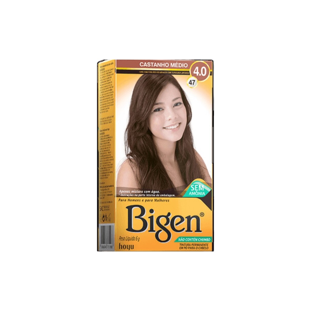 CLESS TINTURA BIGEN 6G SEM AMONIA 4.0 - 47 CASTANHO MEDIO