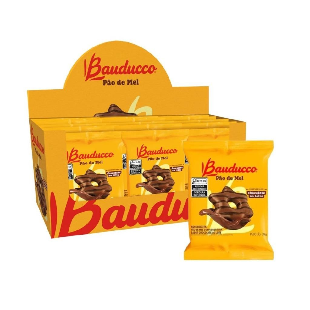 Pão de Mel Bauducco Caixa Com 15 Unidades De 30g