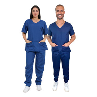 Scrub Hospitalar Clinica Pijama Cirúrgico - Unissex Promoção em Oferta na Shopee