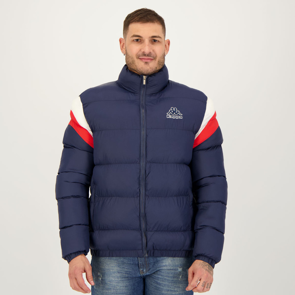 Jaqueta Kappa Padding Sport Logo Marinho - Men Clothes
