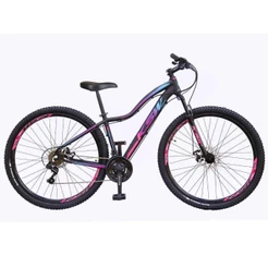 Bicicleta Aro 29 Ksw 21 Marchas Freios Disco, K7 e Suspensão