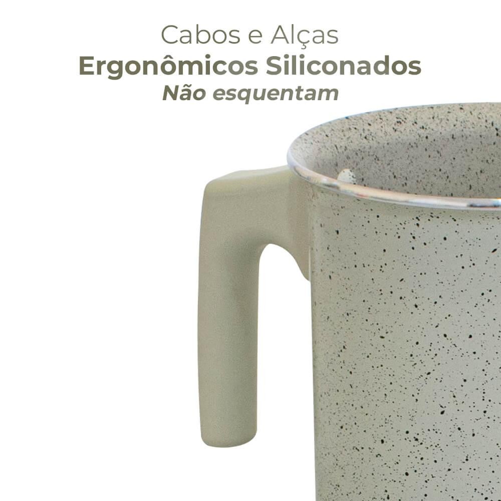 Detalhes do Leiteira Fervedor Antiaderente Cerâmica Ibiza Vanilla 0,9l - Casambiente