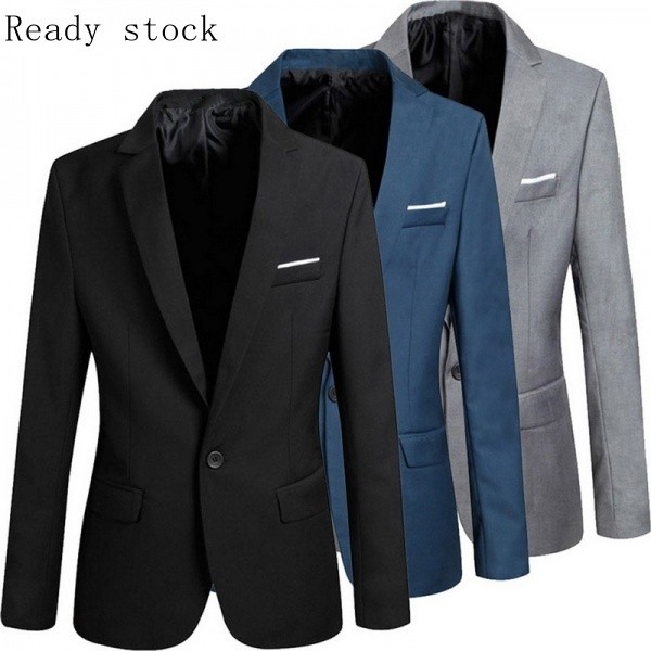 Blazer dos homens Slim Fit Casaco Moderno Casual ELQG