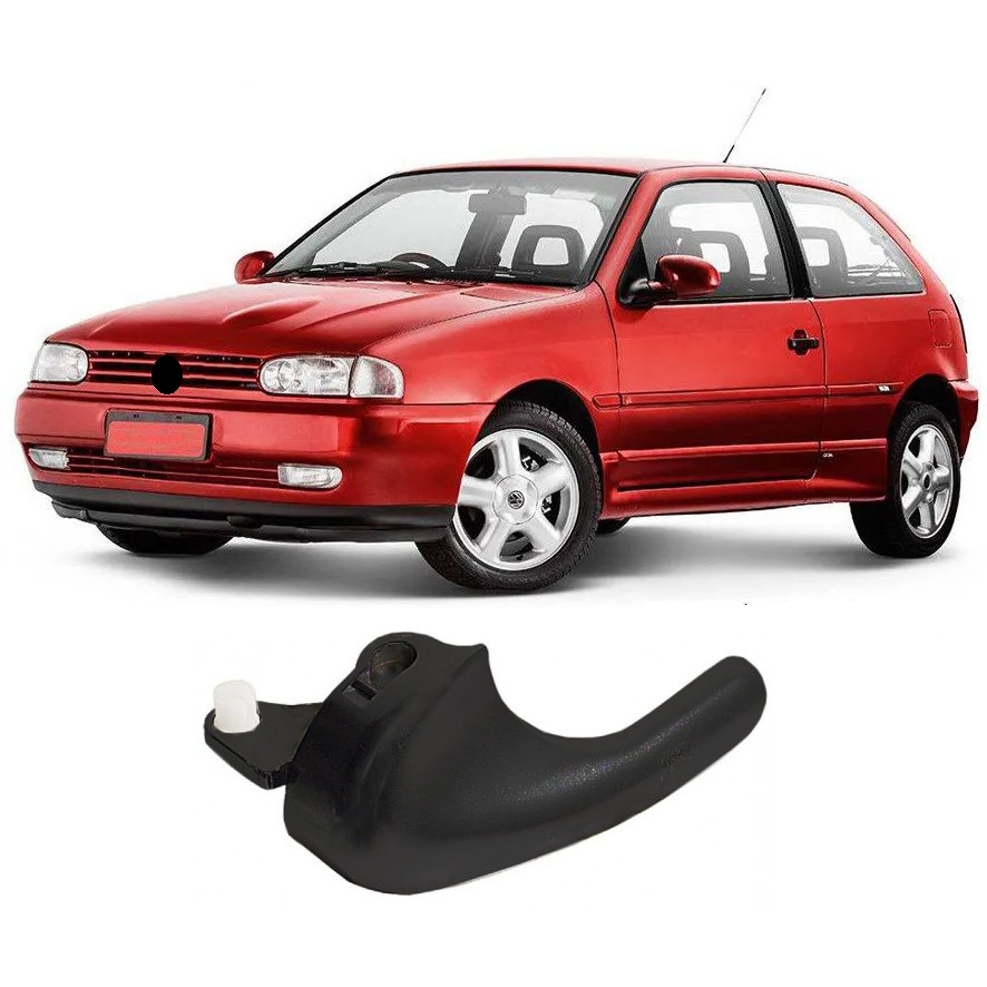 Imagem Macaneta Interna Gol Parati Saveiro G2 1995 1999 Preta Lado Esquerdo