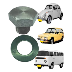 Parafuso + Arruela Fixação Polia Motor Fusca Kombi