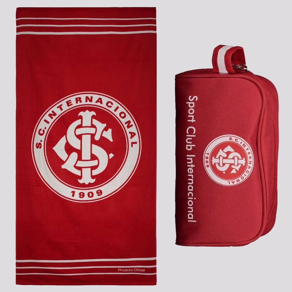 Kit Internacional Necessaire e Toalha Estampada em Oferta na Shopee