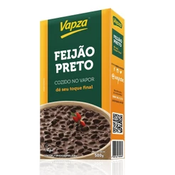 Feijão Preto Cozido no Vapor 500G Vapza