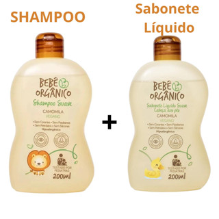 Kit Shampoo Camomila  + Sabonete Líquido - Limpa Acalma e Protege - 400 ml em Oferta na Shopee