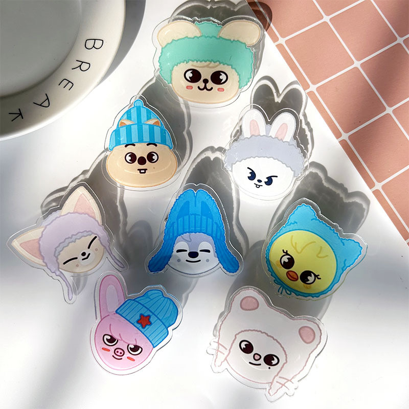 Kpop Idol Stray Kids Clipe Acrílico SKZ Pins STAY Gift
