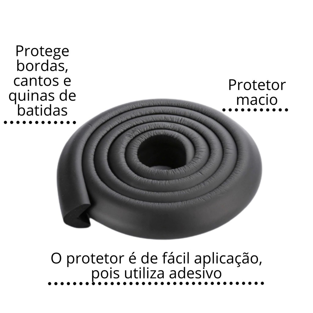 PROTETOR QUINA CANTO CANTONEIRA SEGURANÇA BEBE ROLO COM 2 METROS em Oferta na Shopee
