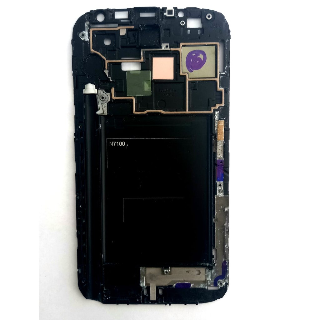 Carcaça Aro Chassi Compatível Galaxy Note 2 N7100 Peça de Reposição