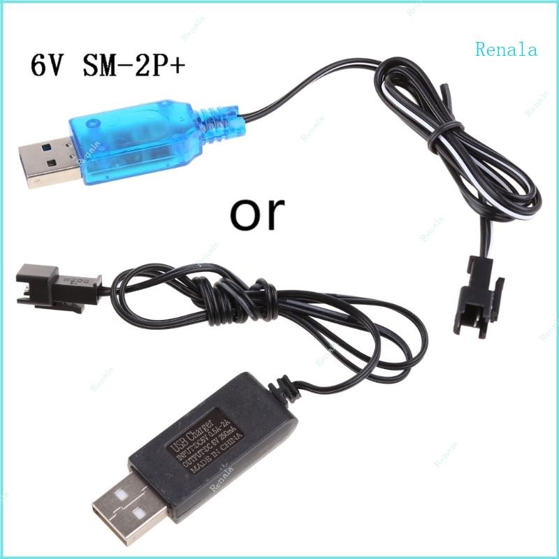 Renala Usb 6V 250ma Carregador Li-i SM 2P Rc Carro Brinquedos Controle Remoto Positivo Portátil