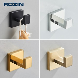 Ganchos De Parede Inox Banheiro Para Toalhas, Instalação de Perfuração,Preto Fosco/Dourado em Oferta na Shopee