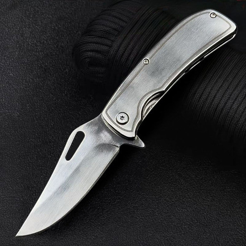 Canivete Multiuso Monobloco Camping Pesca Agro Ferramenta de Bolso Aço Inox Polido Personalizável em Oferta na Shopee