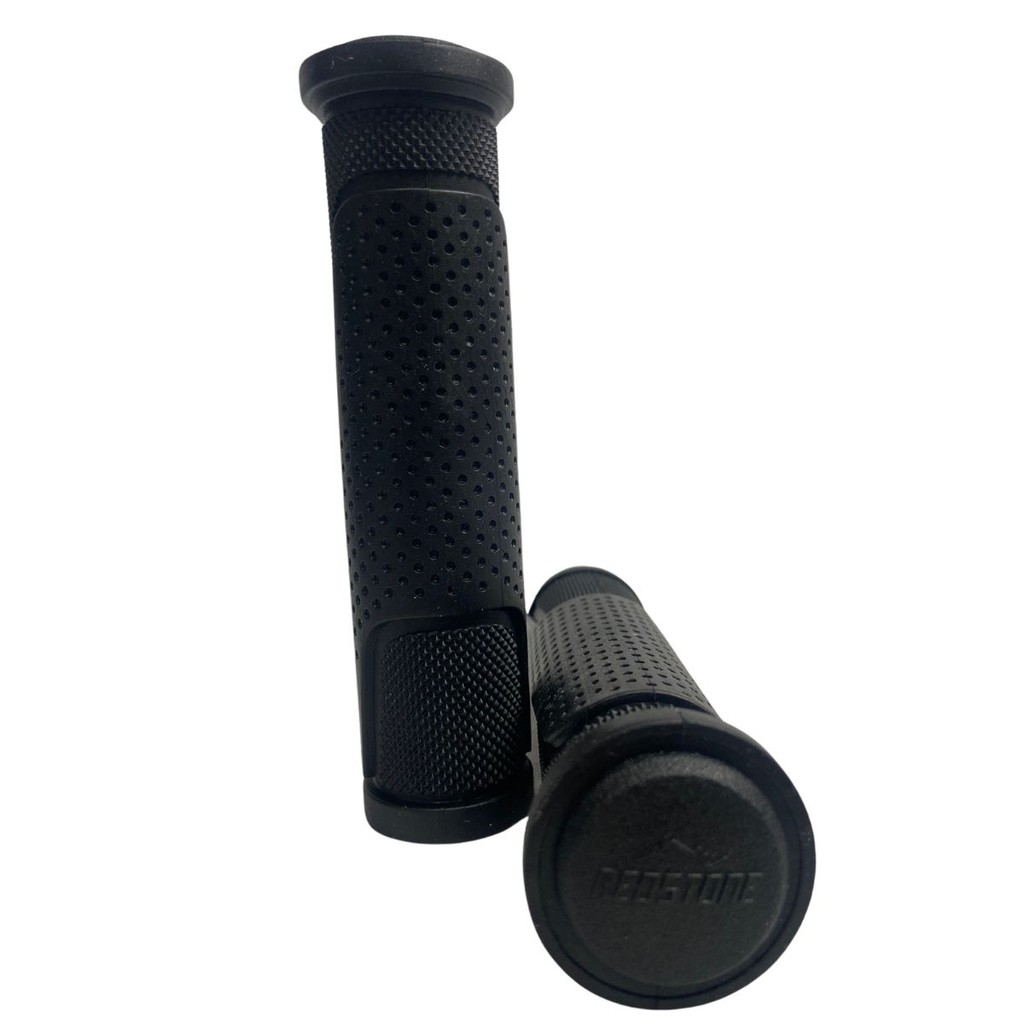 Par de Manopla Punho Ciclismo Bike Bicicleta MTB Patinete 130mm Gel Redstone C/ Tampa Lateral Confortável Várias Cores