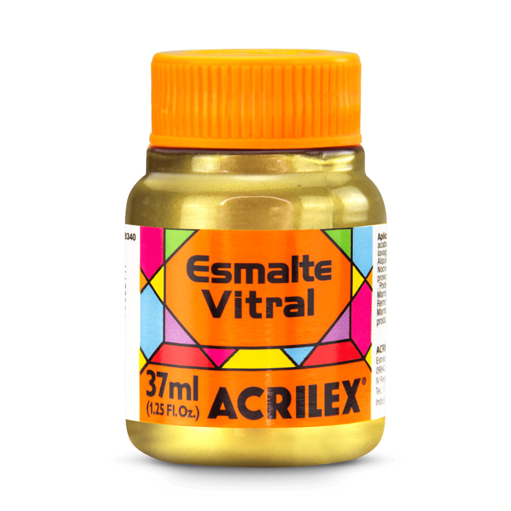 ESMALTE VITRAL METALICO ACRILEX 532 OURO
