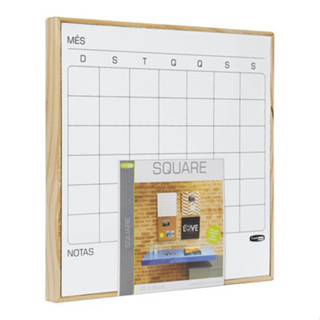 Quadro Lousa Branca Magnético Planejamento Mensal 35x35cm em Oferta na Shopee