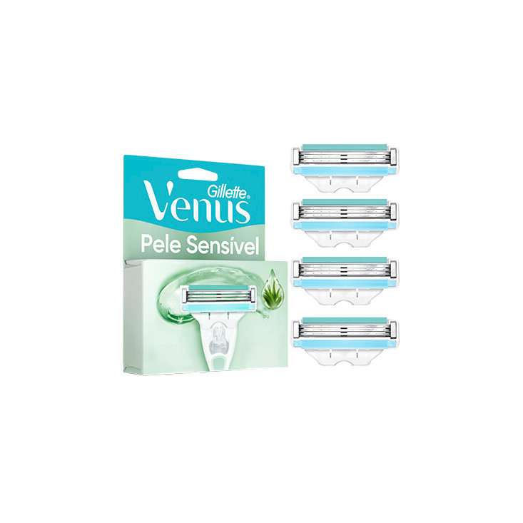 Kit 4 Cargas / Refil Gillette Venus Pele Sensível em Oferta na Shopee