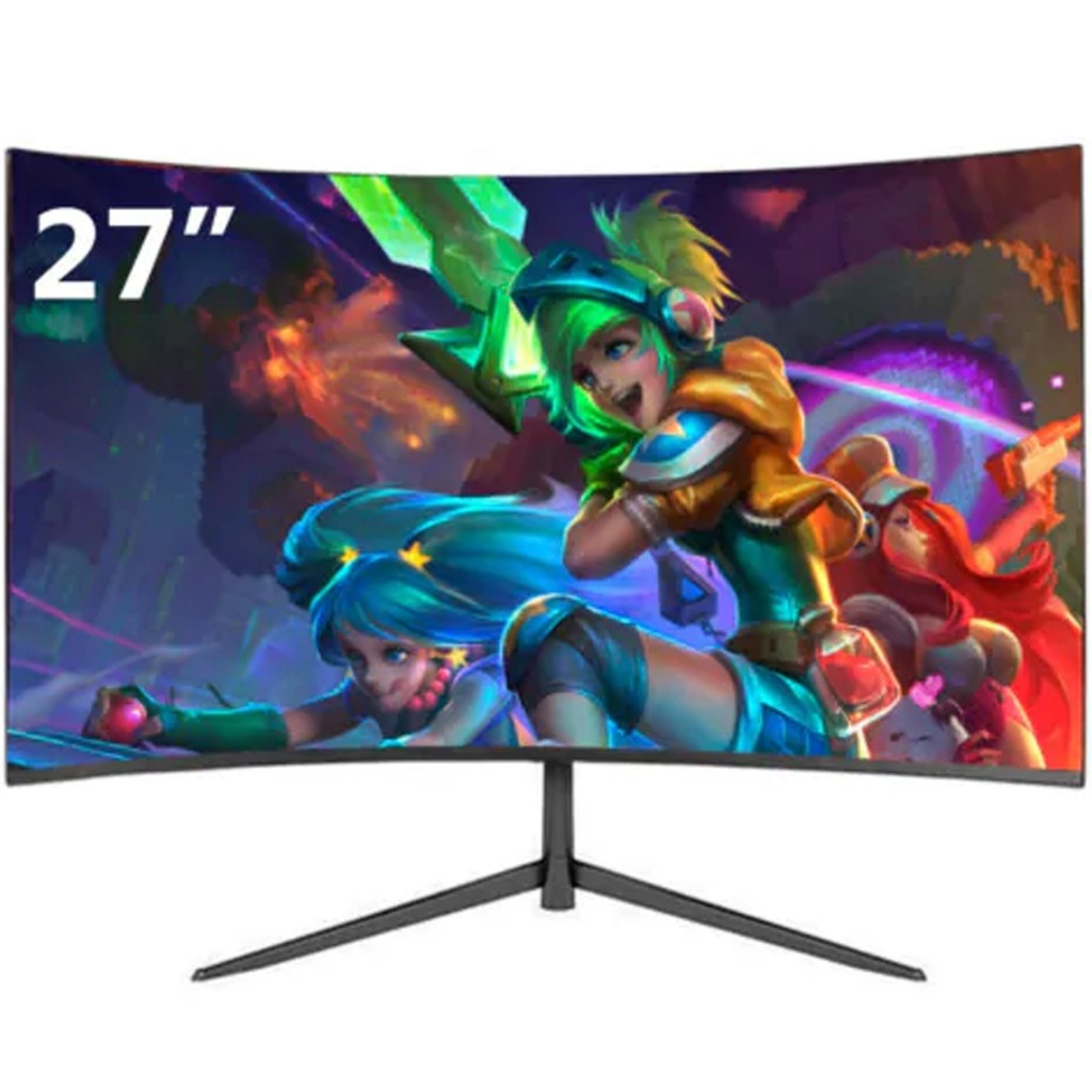 Monitor Curvo 27 Full Hd 75hz 5ms Hdmi Gamer Alto Falante
