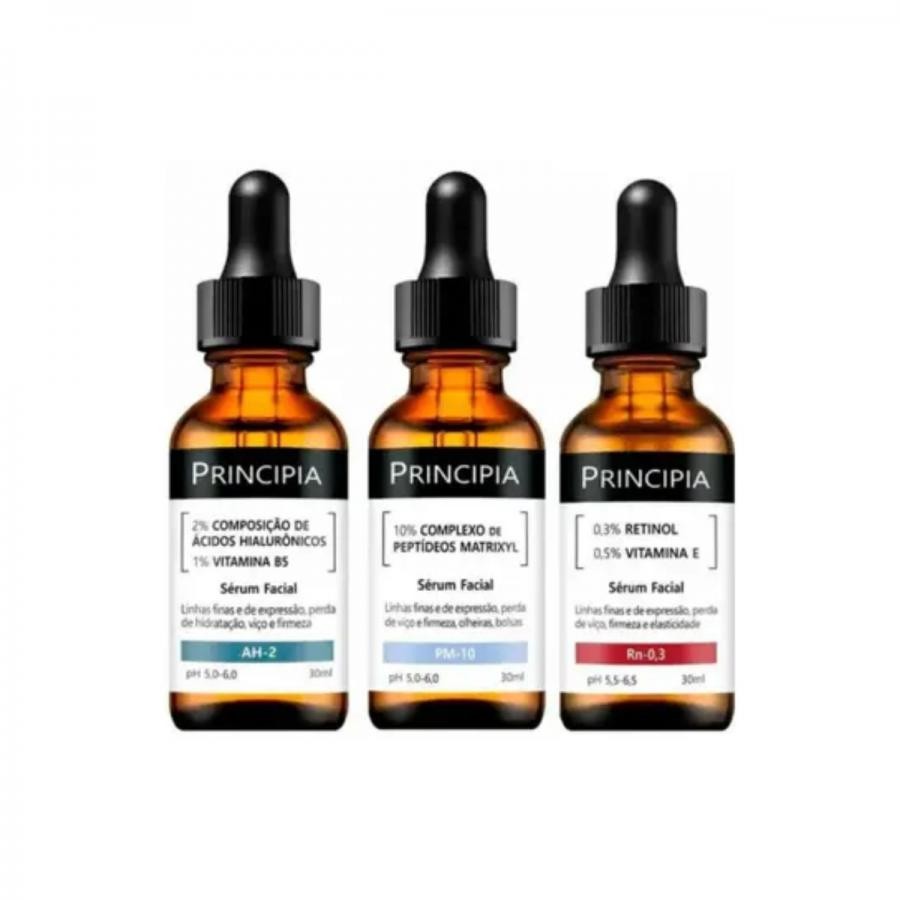 Kit Principia Trio Antissinais - Poder Rejuvenescedor para uma Pele Renovada e Firme
