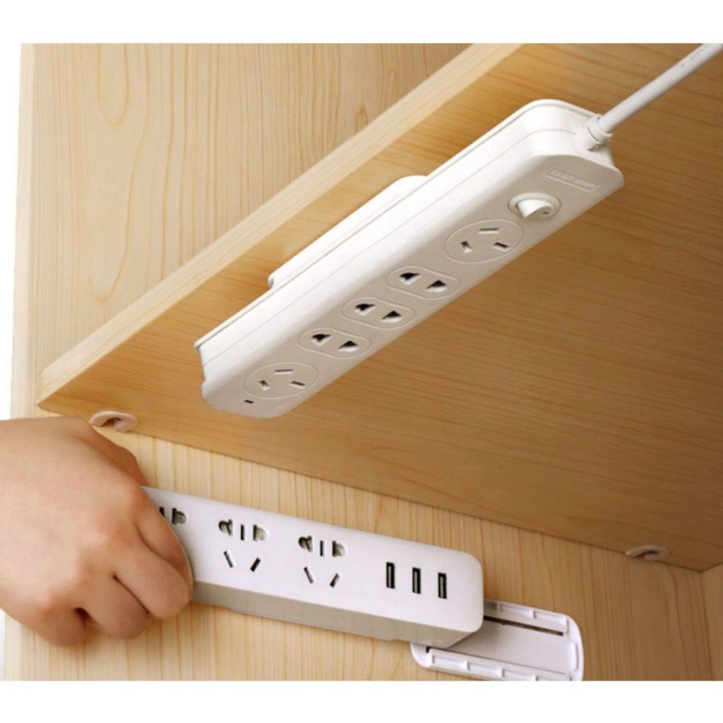 Suporte Fácil E Prático Para Extensões Tomadas Internet E Outros Utencilios domesticos Multiuso