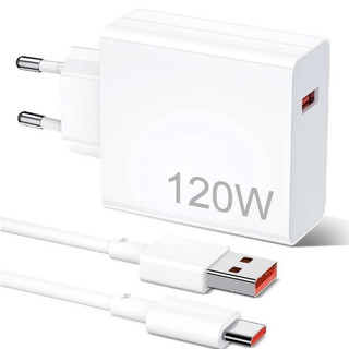 Carregador rápido de 120W 67W com 6A USB C cabo 1M para Mi Turbo Charge Turbo Power Cabo …