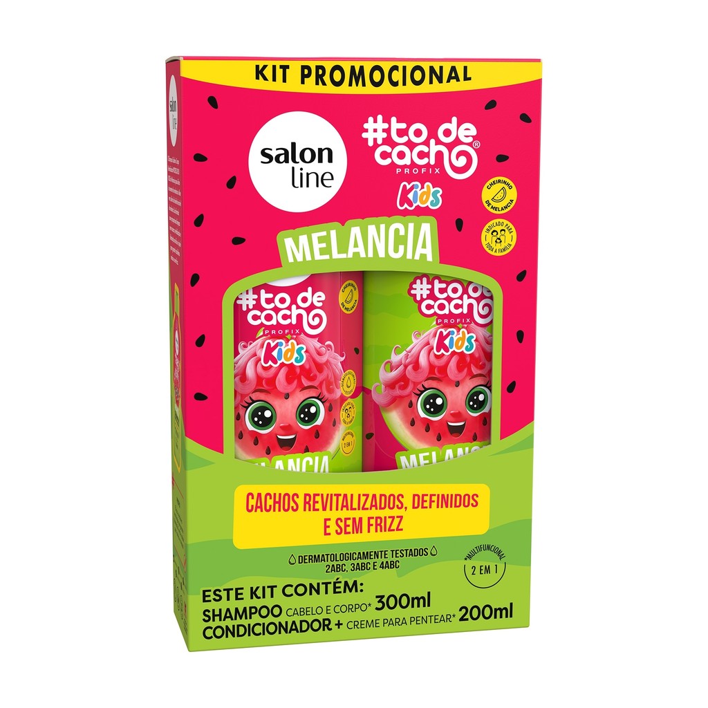 Kit Shampoo e Condicionador Melancia #todecacho Kids - Mom & Baby