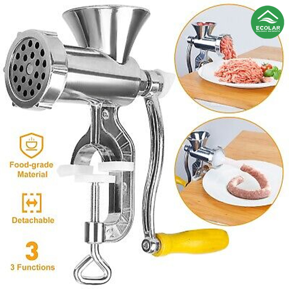 Picador de Alimentos 3L com Funil para Moer Carne Manual Bestfer em Oferta na Shopee
