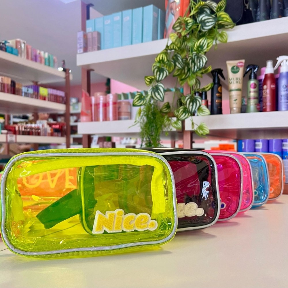 Bolsa Semi Transparente com Cores Neon para o Dia a Dia com Alta Resistência e Compacta