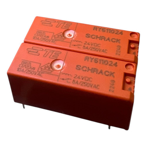 Relé Eletromecânico Ry611024 Schrack Te Connectivity 24v 10a