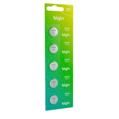 5 Baterias Pilha Moeda Cr2430 3V 1 Cartela Relógio Elgin