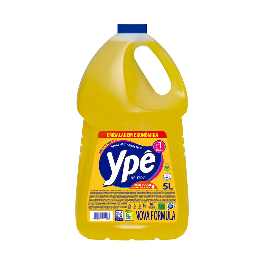 Detergente Líquido Neutro Ypê - 5L - Home & Living
