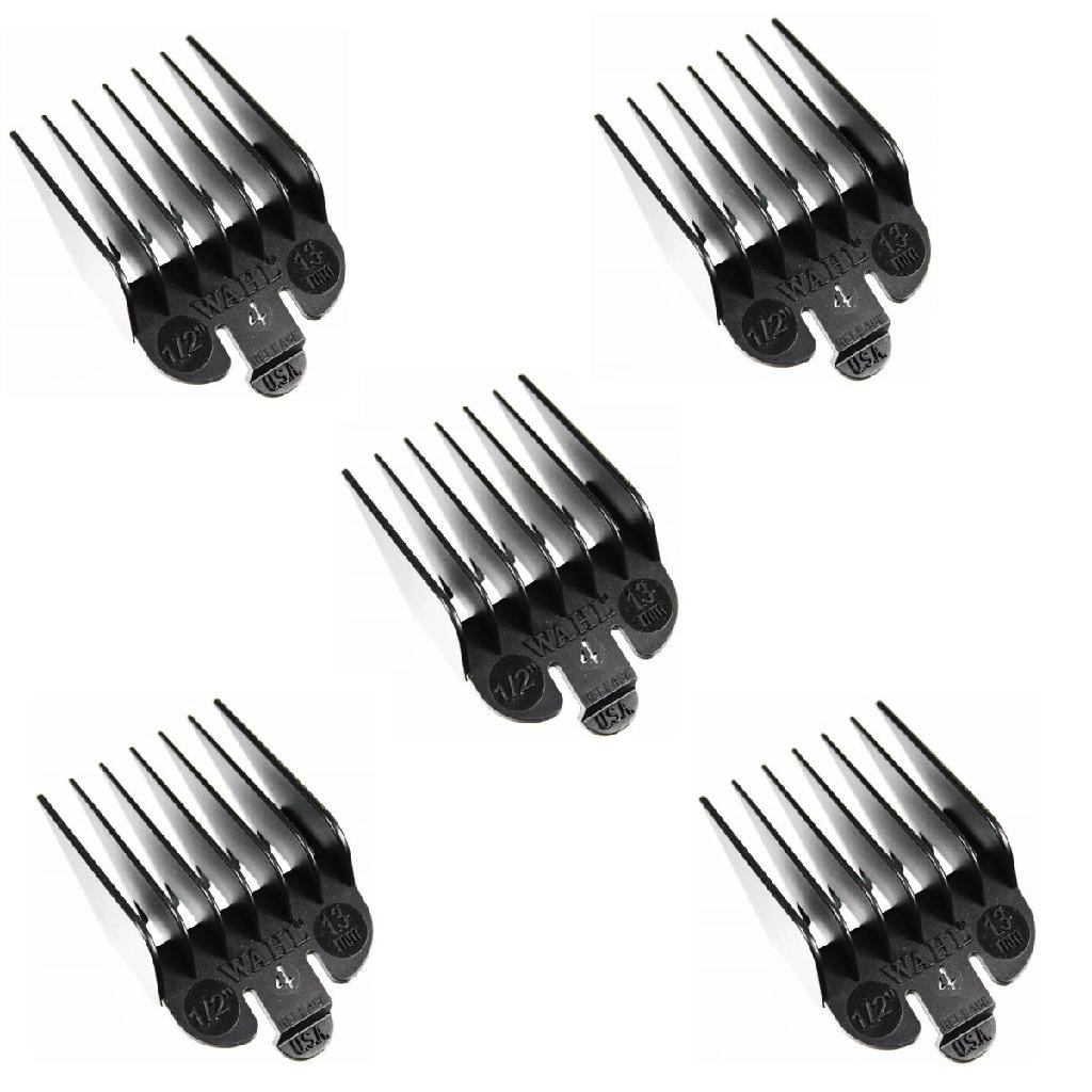 Kit com 5 Pente Para Máquina De Corte Nº 4 - Wahl