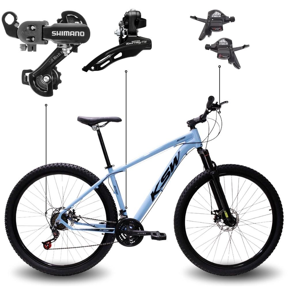 Bicicleta Aro 29 Bike Ksw Xlt Shimano Freio Hidráulico 21 Marchas